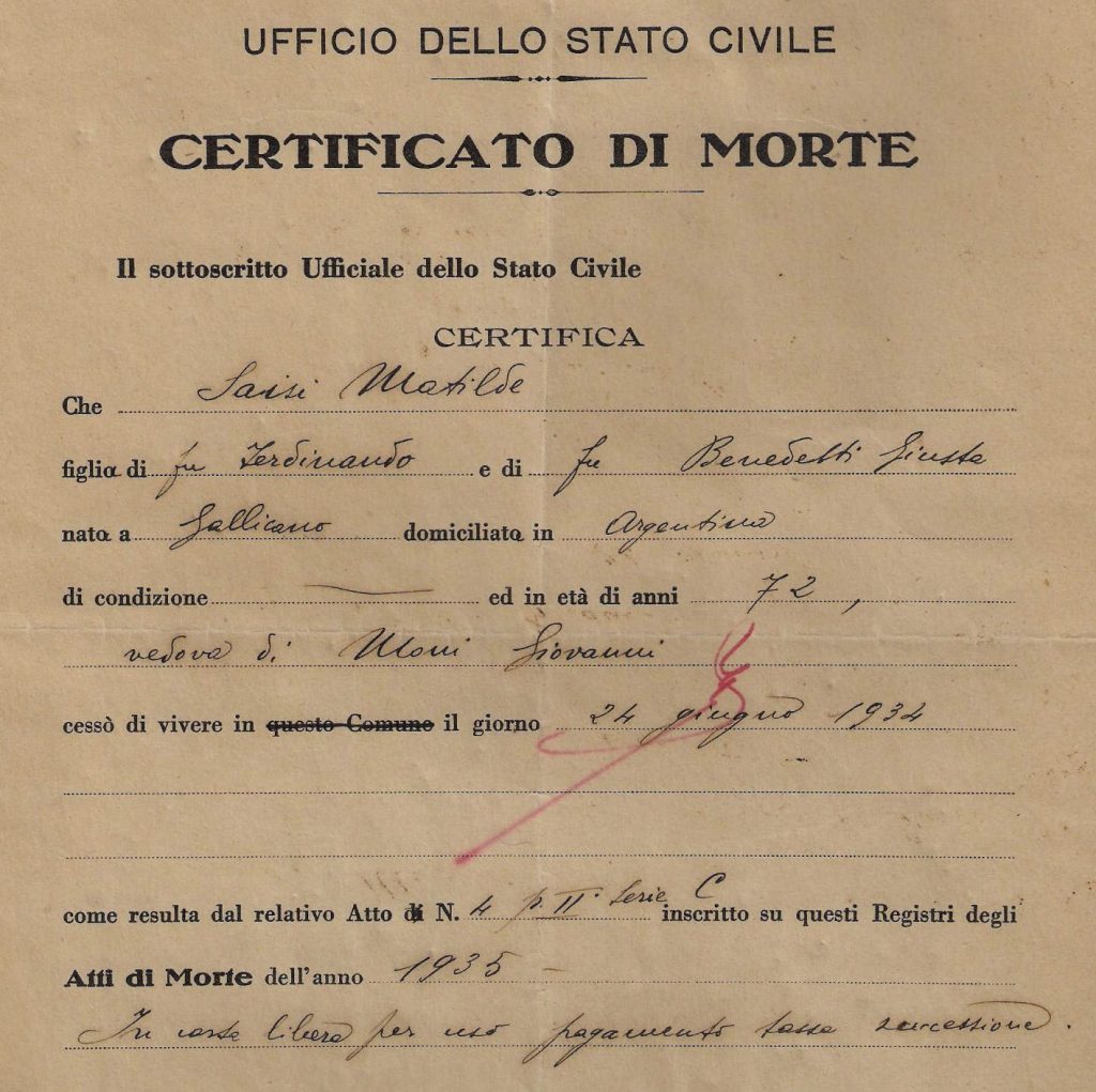 Dichiarazione sostitutiva certificato di morte, fac simile