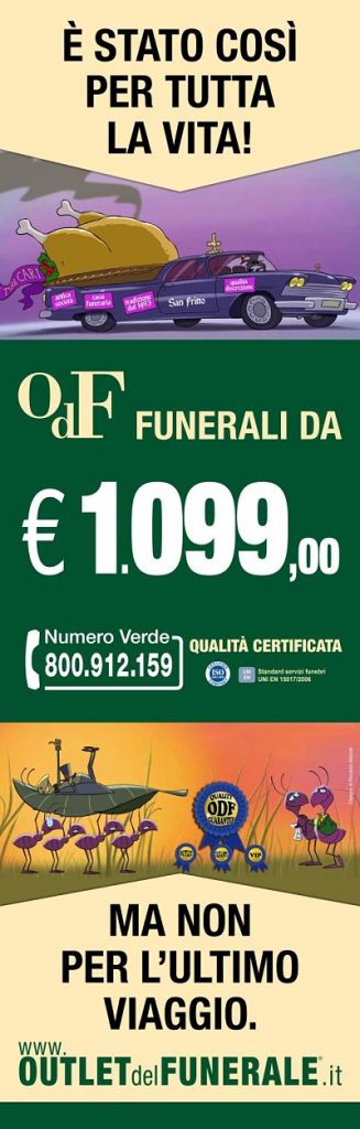 Pubblicità di Outlet del Funerale